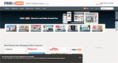 Desktop Screenshot of findnsave.nola.com