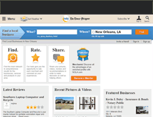 Tablet Screenshot of businessfinder.nola.com